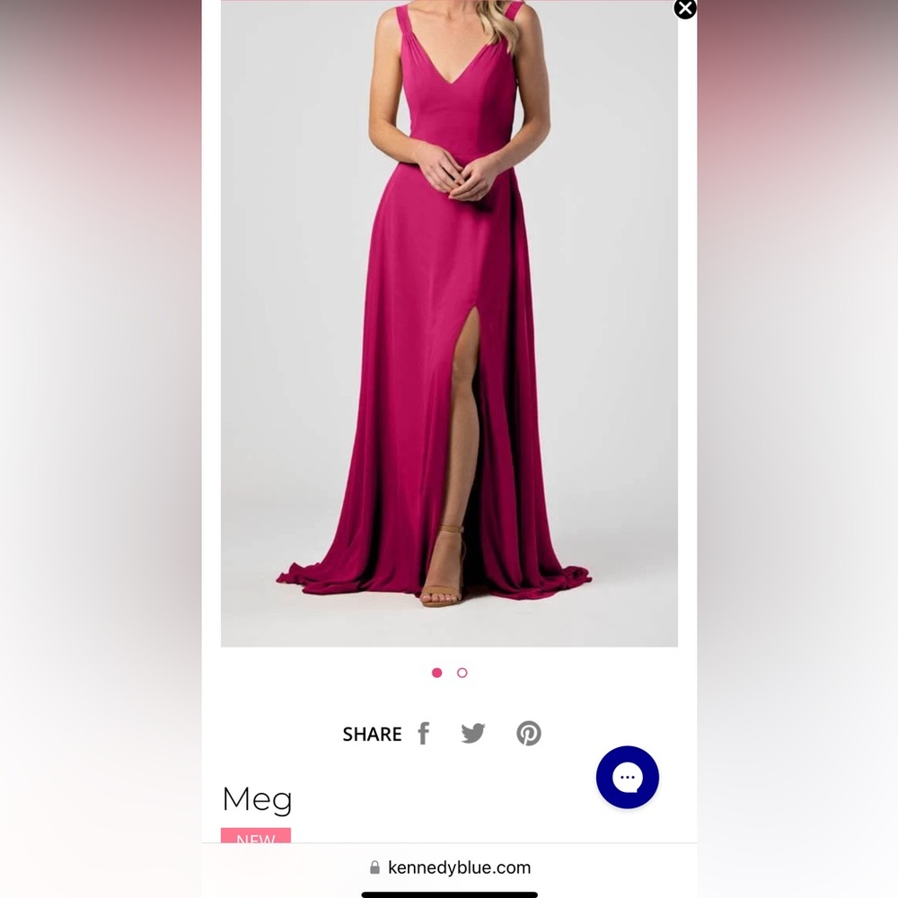 kennedy blue bridesmaid dress